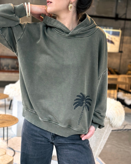 SWEAT À CAPUCHE PALMA KAKI