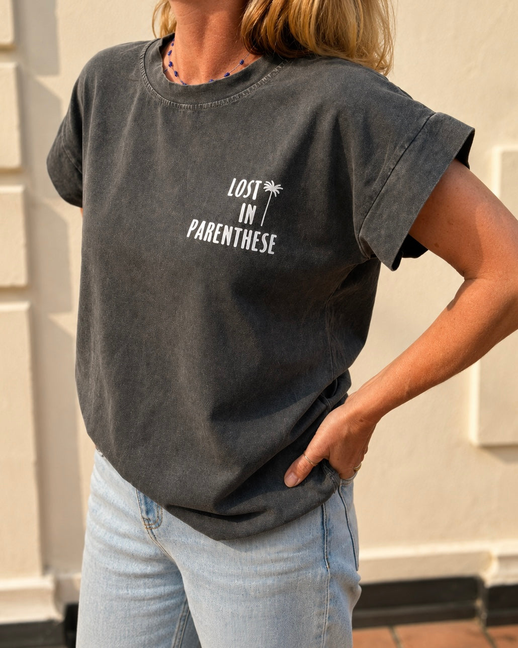TEE-SHIRT LOST GRIS