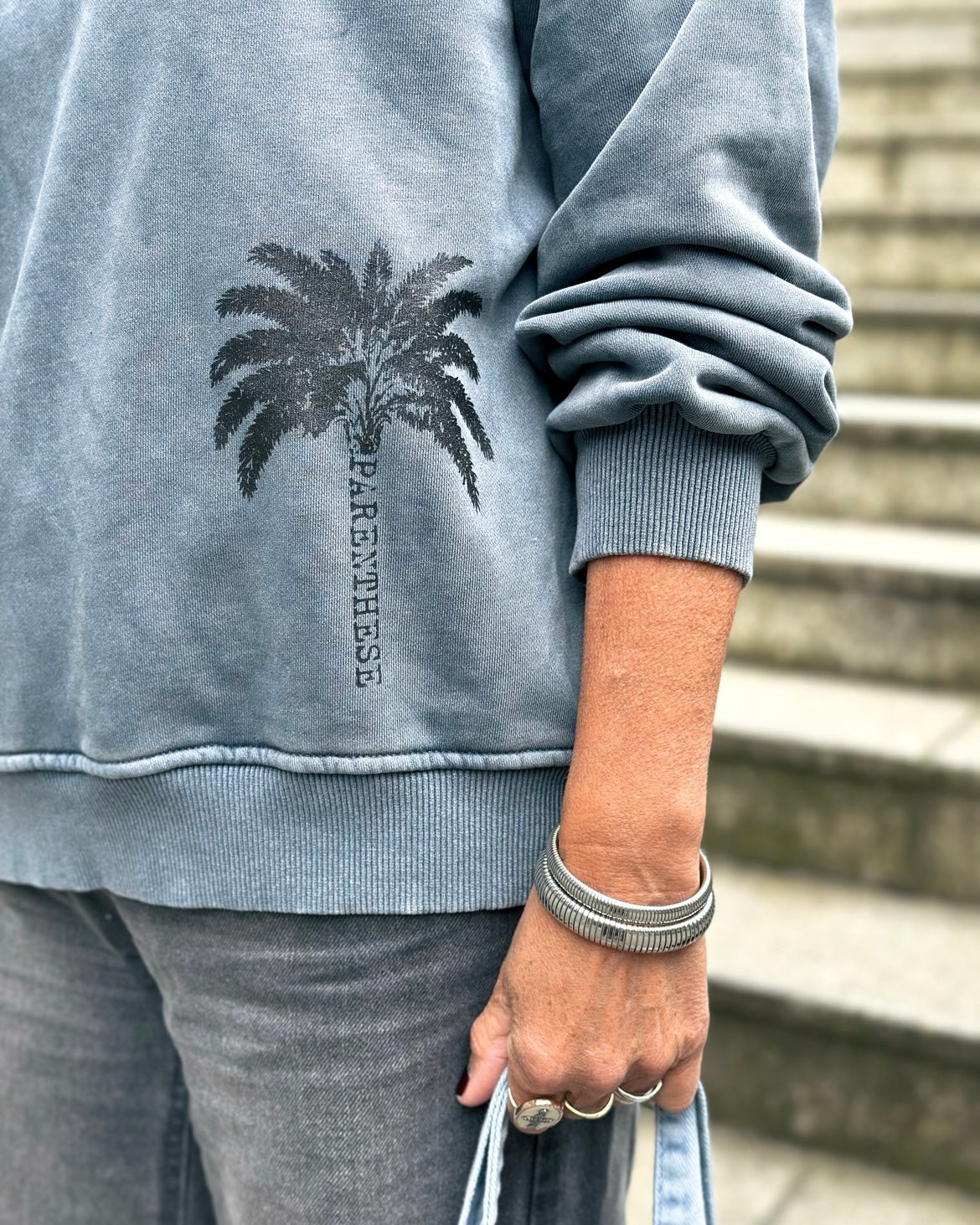 SWEAT À CAPUCHE PALMA ANTHRA