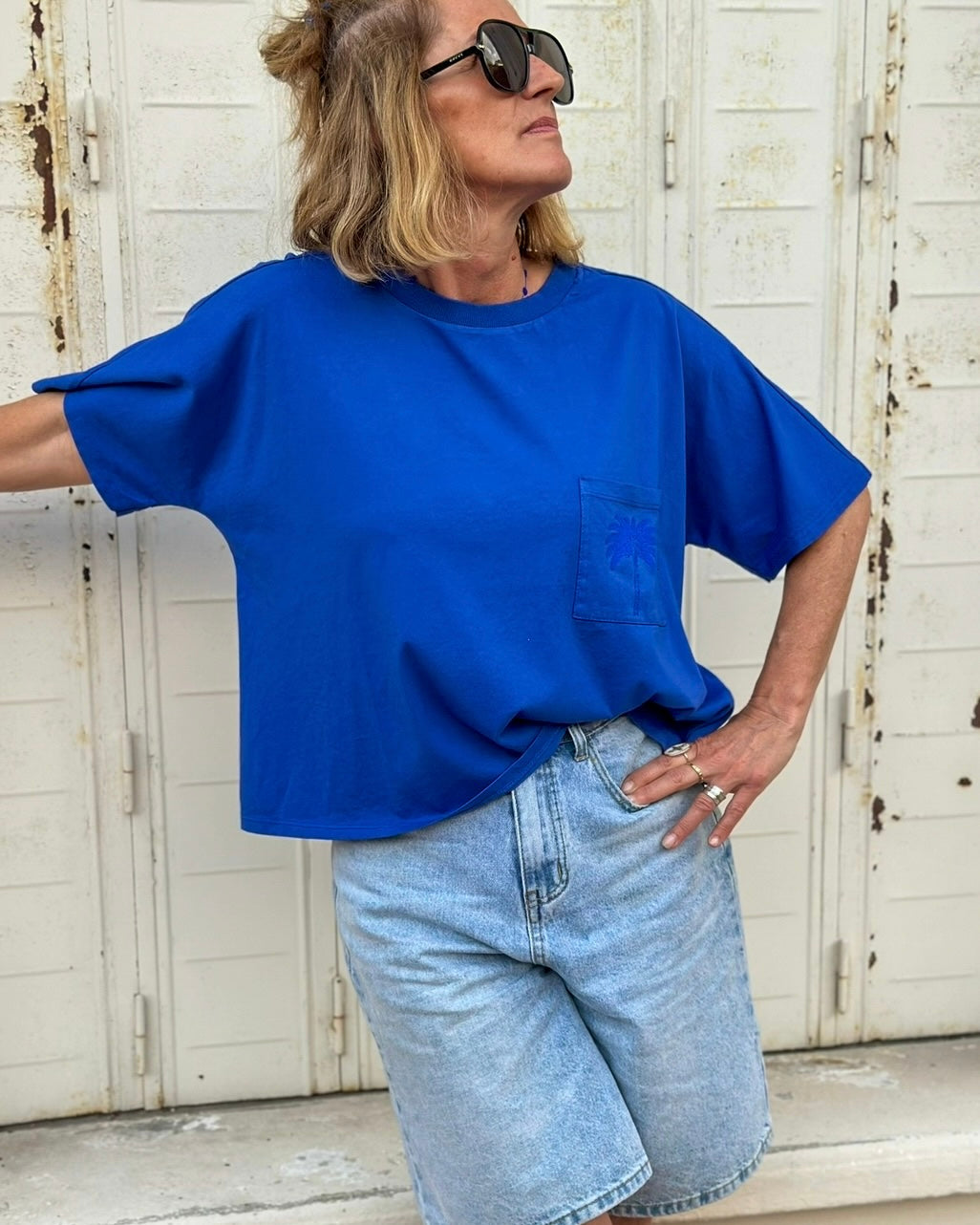 TEE-SHIRT CARINO BLEU