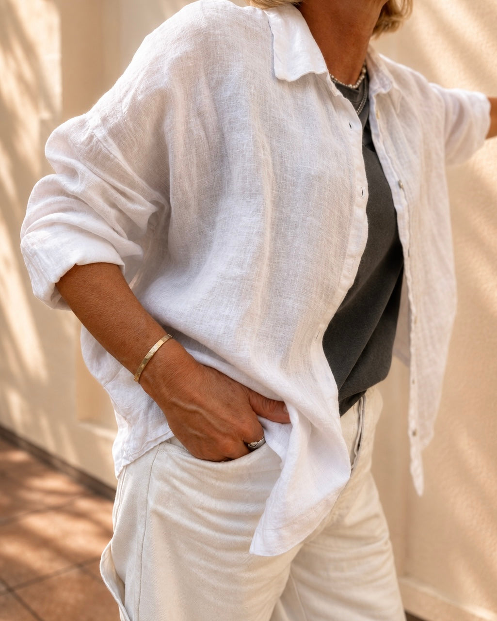 CHEMISE LINA BLANCHE