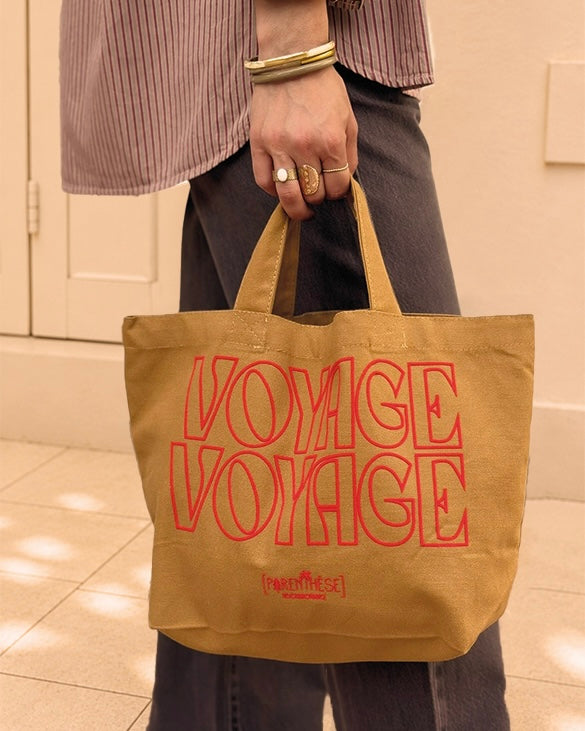 MINI CABAS VOYAGE CAMEL
