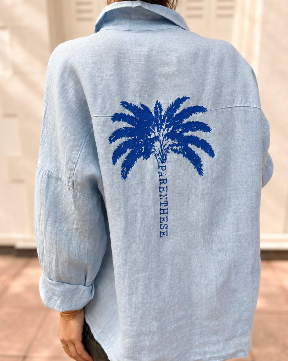 CHEMISE LINA BLEUE