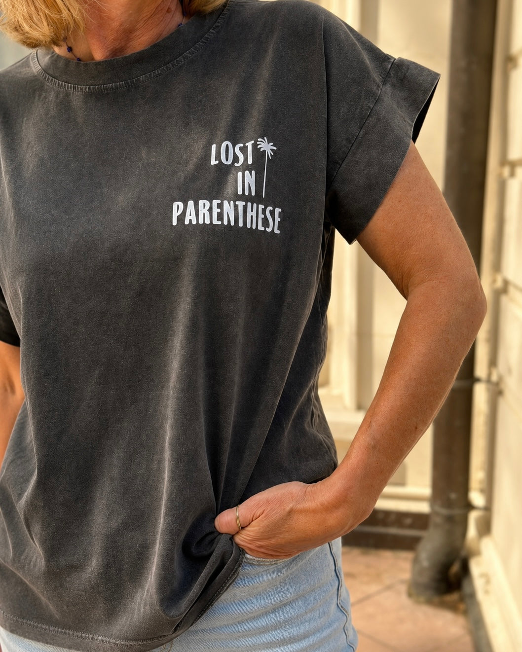 TEE-SHIRT LOST GRIS