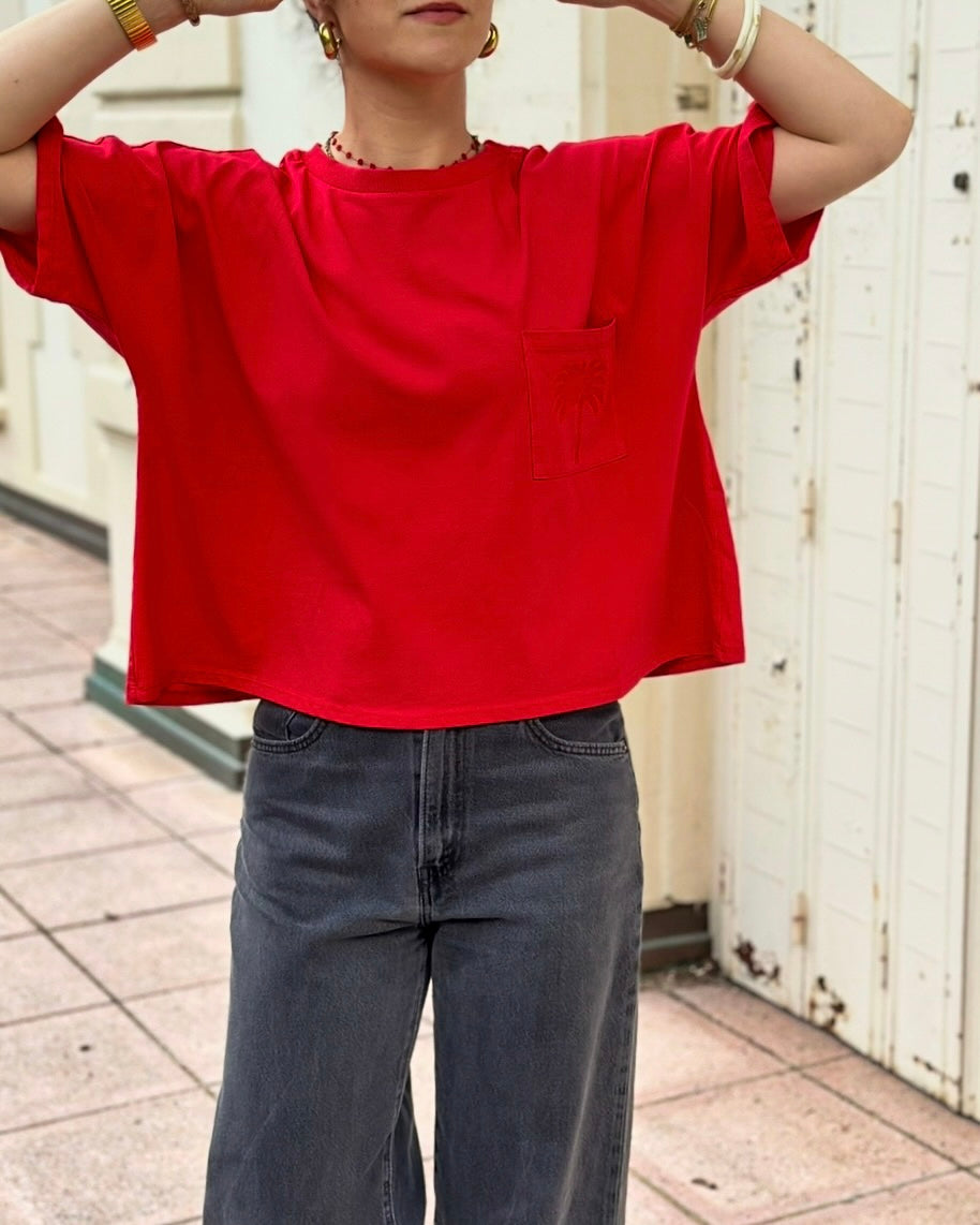 TEE-SHIRT CARINO ROUGE