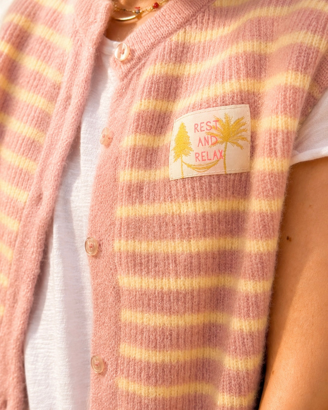 GILET RAYAS JAUNE