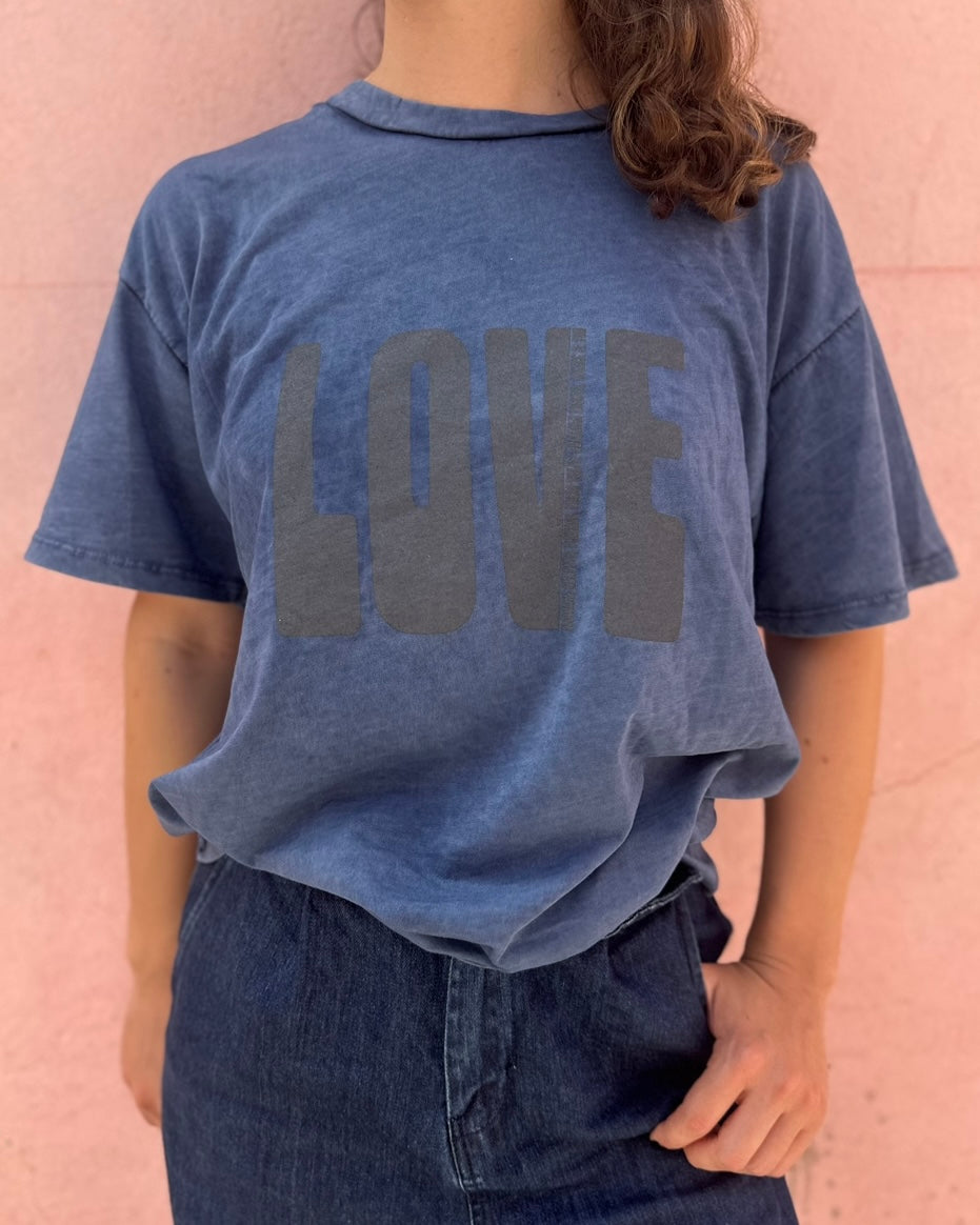 TEE-SHIRT LOVE BLEU