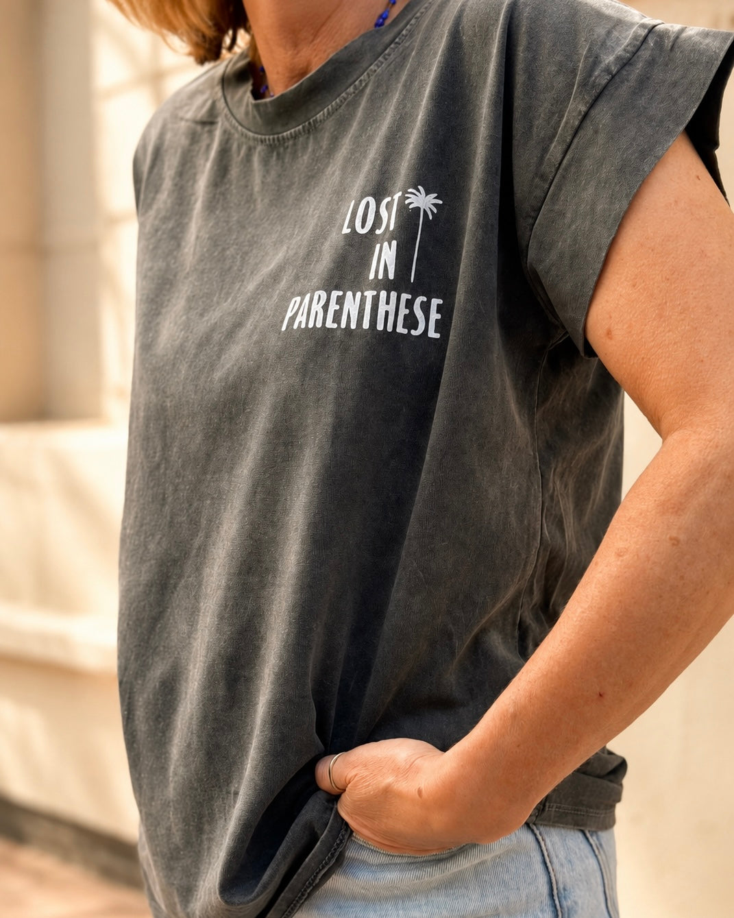 TEE-SHIRT LOST GRIS